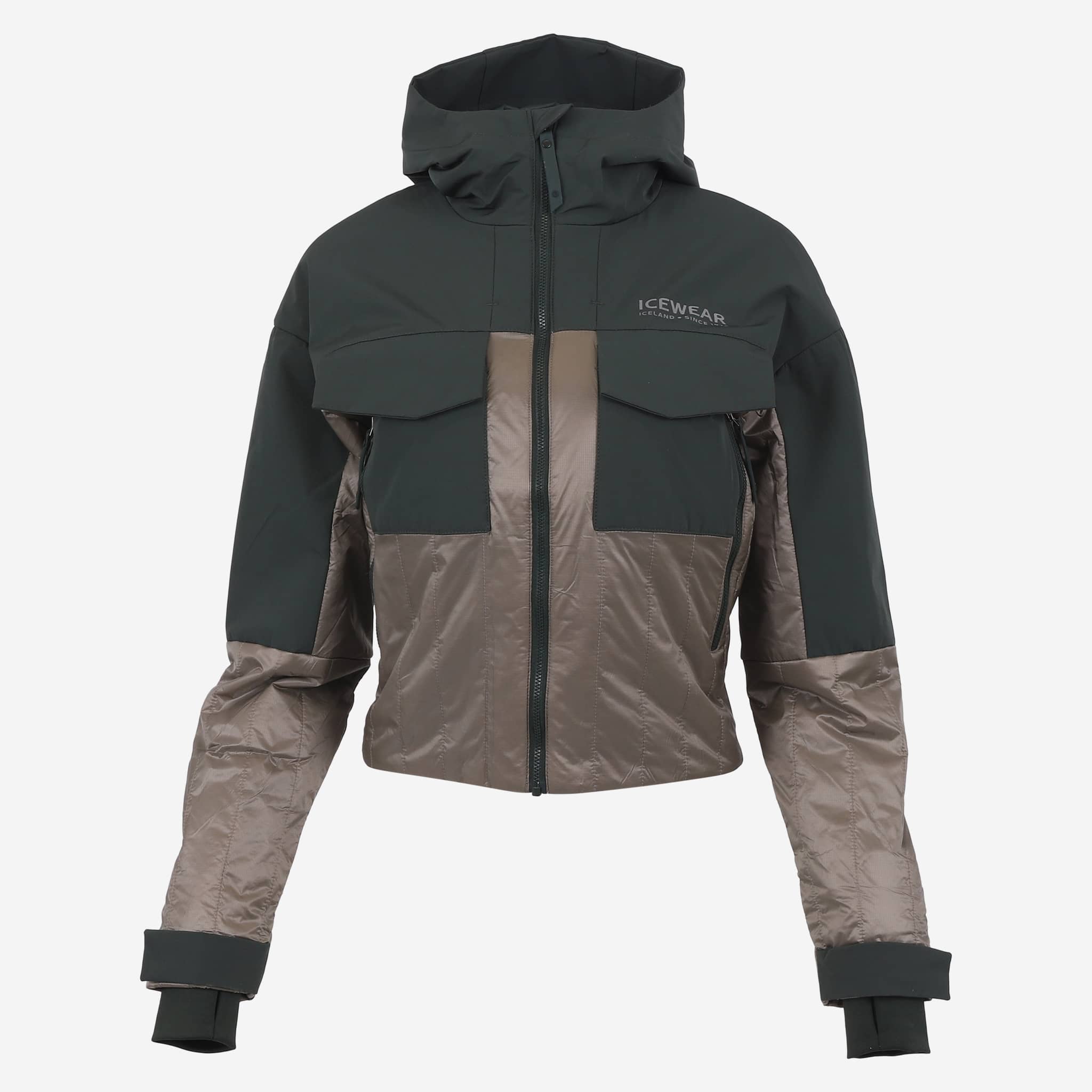 Black Sheep女装冰岛羊毛连帽保暖夹克